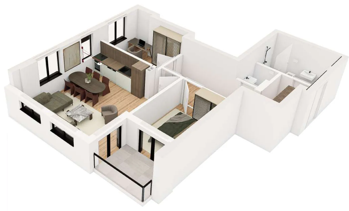 3D prikaz stana STAN 06